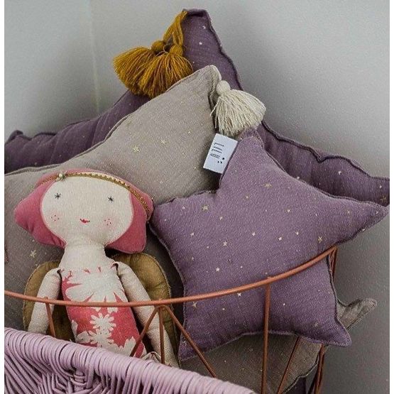 LILU Mušelinový polštář hvězda mini