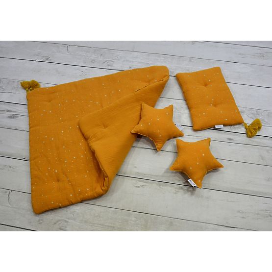 LILU Mušelinový polštář hvězda mini