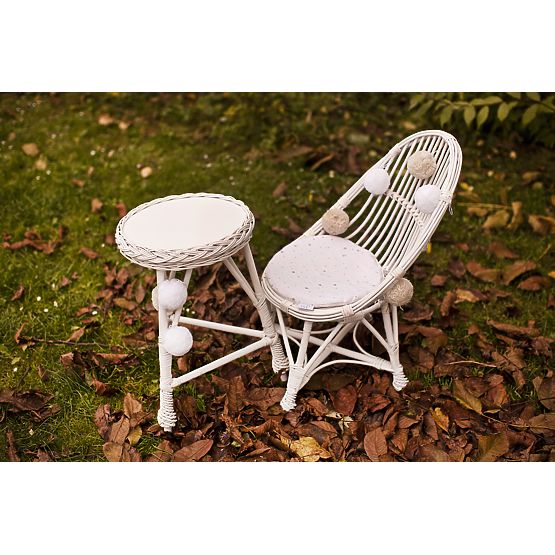 LILU Proutěné křeslo Slza