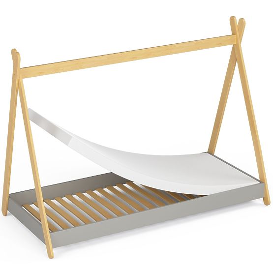 Dětská postel 180x80 GEM s matrací šedá