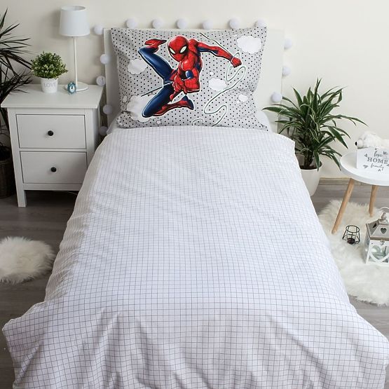 Ložní Povlečení se svítícím efektem Spider-man 140 x 200 cm + 70 x 90 cm