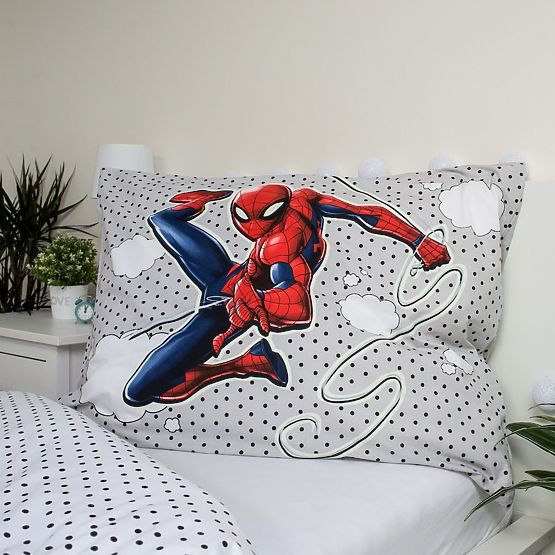 Ložní Povlečení se svítícím efektem Spider-man 140 x 200 cm + 70 x 90 cm