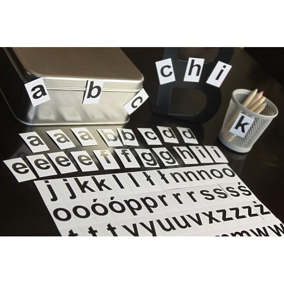 Magnetická abeceda - malá písmena