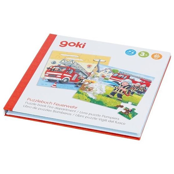 Magnetická knížka puzzle Hasiči