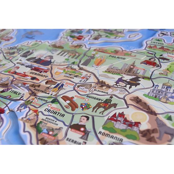 Magnetická mapa Evropy XXXL