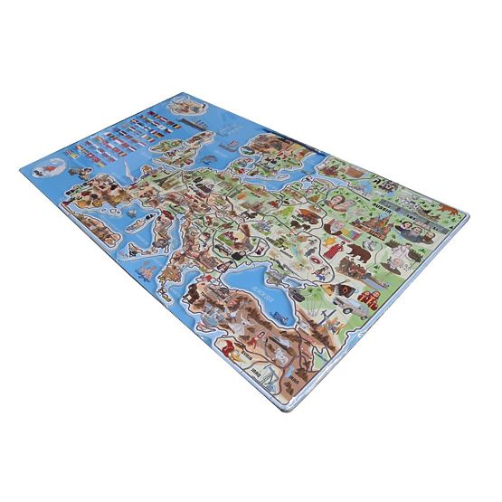 Magnetická mapa Evropy XXXL