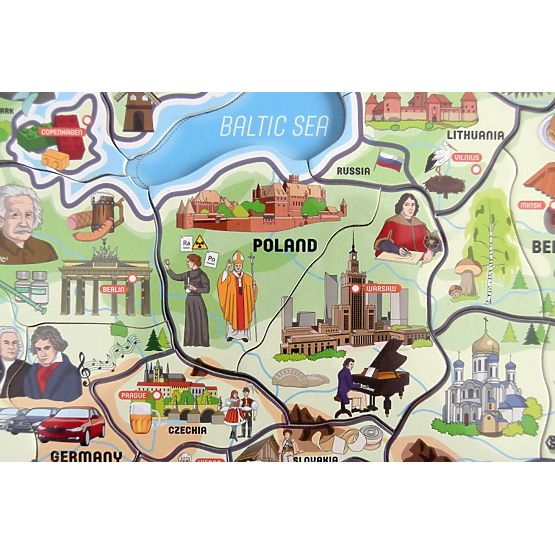 Magnetická mapa Evropy XXXL