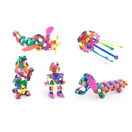 Magnetické kostky Clixo Super Rainbow, 60 prvků