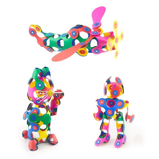 Magnetické kostky Clixo Super Rainbow, 60 prvků