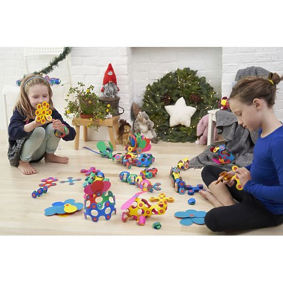 Magnetické kostky Clixo Super Rainbow, 60 prvků