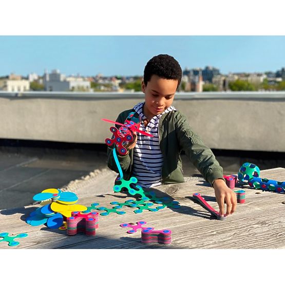 Magnetické kostky Clixo Super Rainbow, 60 prvků