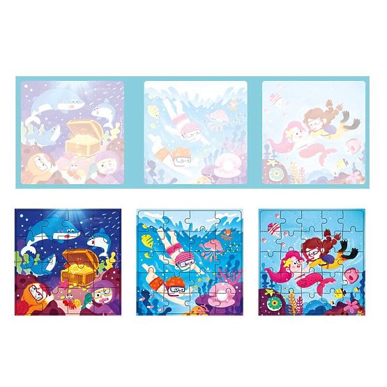 Magnetické puzzle Knížka Podvodní svět