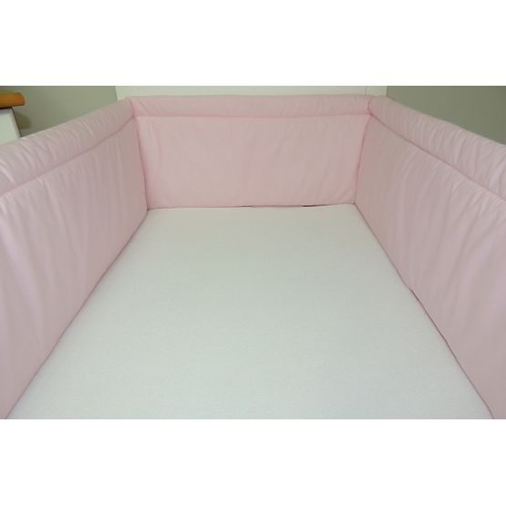 Mantinel do postýlky 120 x 60 - růžový