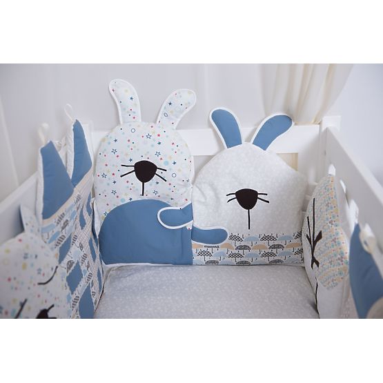 Mantinel do postýlky - modrý