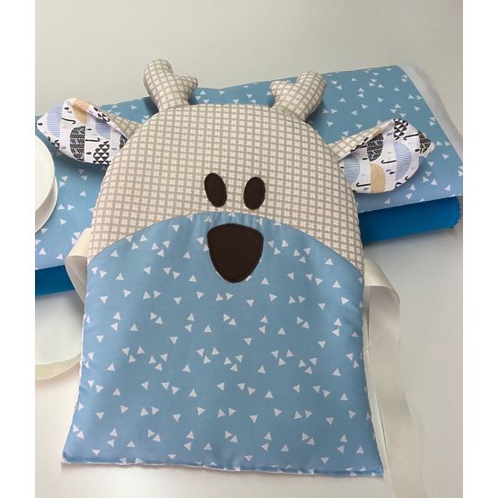 Mantinel do postýlky - modrý