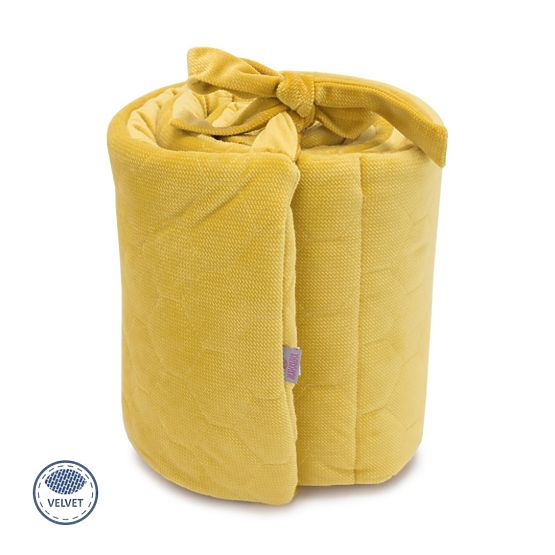 Mantinel do postýlky Velvet - hořčicový