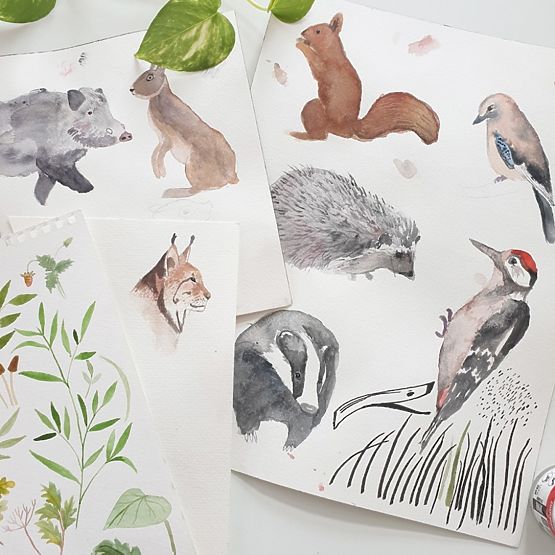 Mantinel do Postýlky Život v lese - tmavě zelený