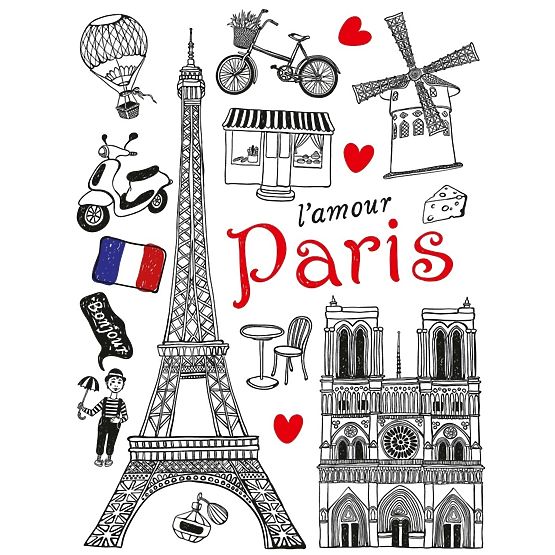 Maxi nálepka Paris