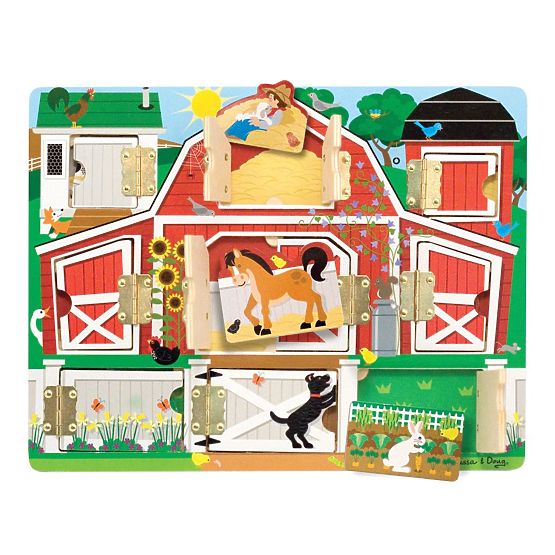 Melissa and Doug - Otevři a zavři - Puzzle Hra na schovávanou
