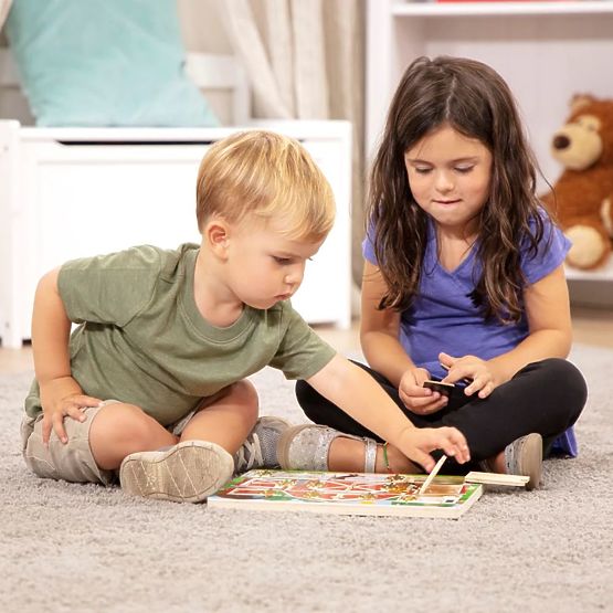 Melissa and Doug - Otevři a zavři - Puzzle Hra na schovávanou