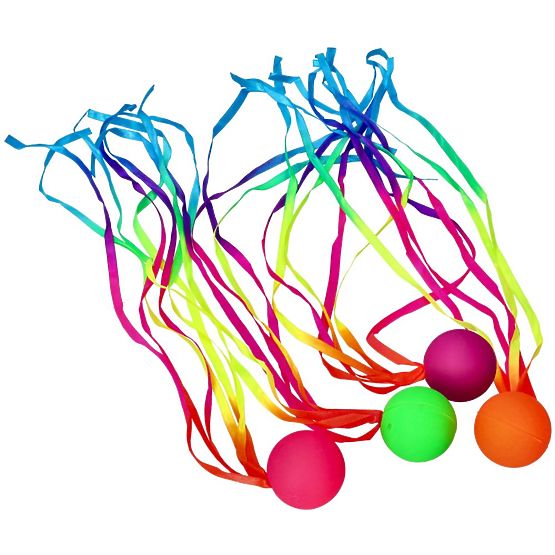 Míček s stuhami