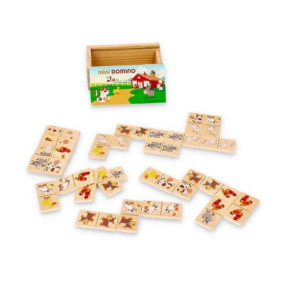 Mini Domino v krabičce - Zvířátka