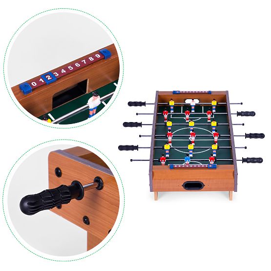 Mini stolní fotbal 69x35,5 cm dřevěný stolní fotbal ECOTOYS
