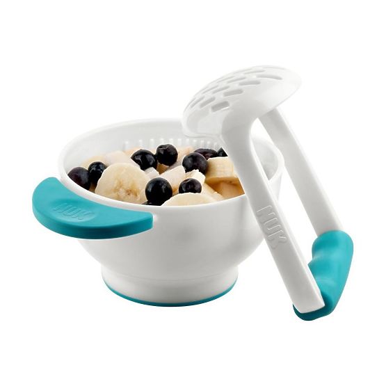 Miska NUK + puree mačkátko zelené