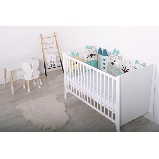 Modulový mantinel do postýlky Rainbow - mátový