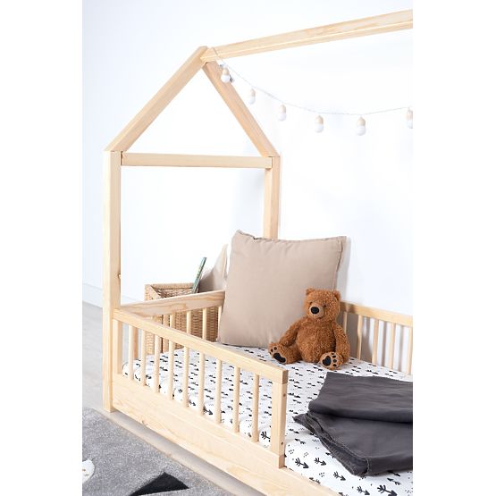 Montessori domečková postel Elis přírodní
