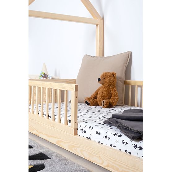 Montessori domečková postel Elis přírodní