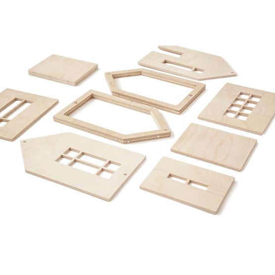 Magnetický Montessori dřevěný domeček - natural