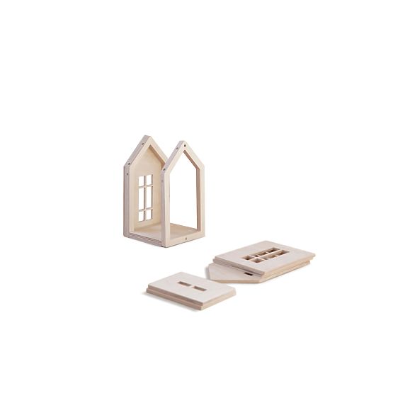 Magnetický Montessori dřevěný domeček - natural
