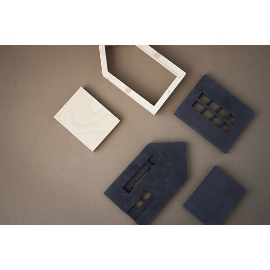 Magnetický Montessori dřevěný domeček - northernsea
