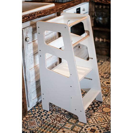 Montessori učící věž Nora - bílá