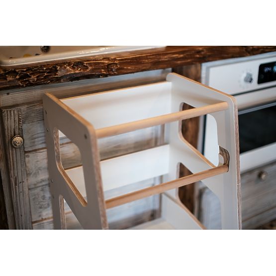 Montessori učící věž Nora - bílá