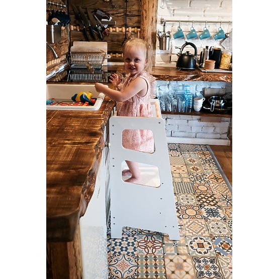 Montessori učící věž Nora - bílá