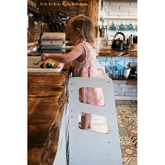 Montessori učící věž Nora - bílá