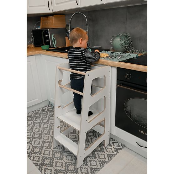 Montessori učící věž Sara Scandi - bílá