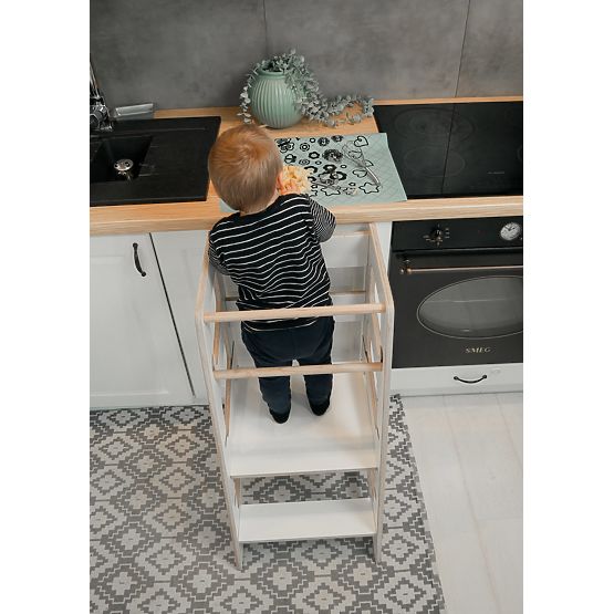 Montessori učící věž Sara Scandi - bílá