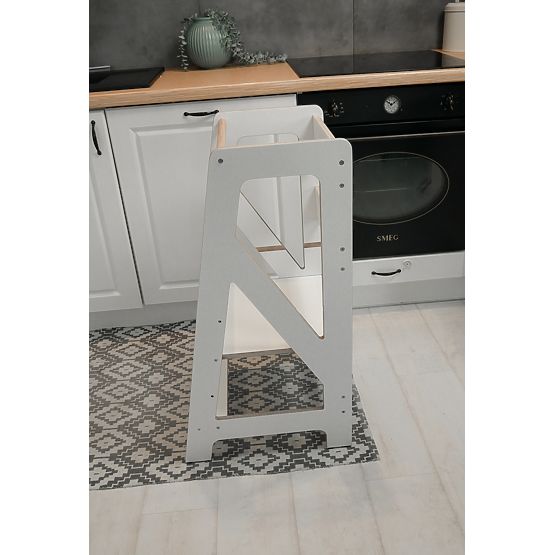 Montessori učící věž Pola Scandi - bílá