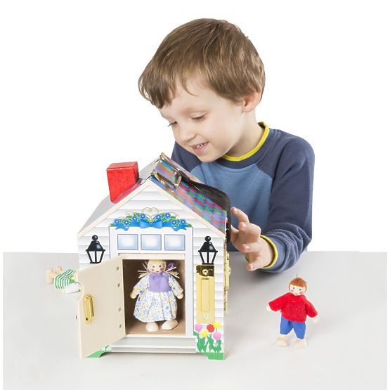 Motorický domeček se zámky