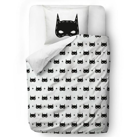 Mr. Little Fox Povlečení Batman masky - přikrývka: 135 x 200 cm polštář: 60 x 50 cm