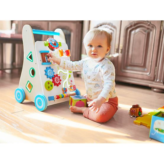 Multifunkční dřevěné chodítko - Veselá zahrada