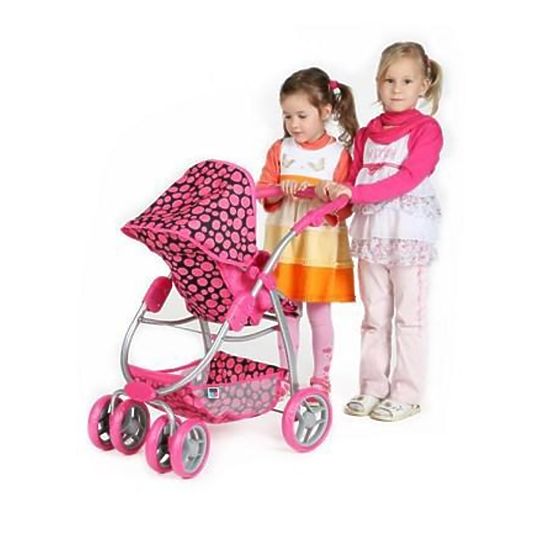 Multifunkční kočárek pro panenky PlayTo Jasmínka růžový Dle obrázku