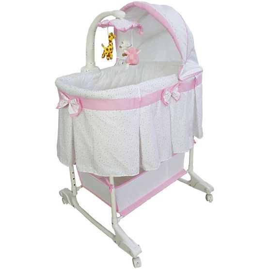 Multifunkční kolébka Milly Mally Sweet Melody simple pink Růžová