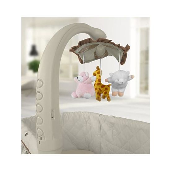 Multifunkční kolébka Milly Mally Sweet Melody star Šedá