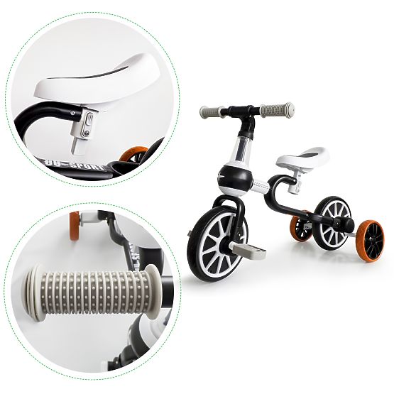 Multifunkční odrážedlo STAR 3v1 - černo-bílé