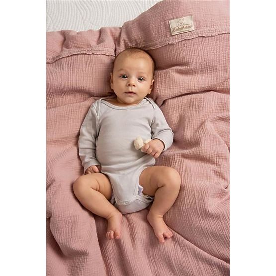 Mušelínové povlečení 135x100 + 40x60 růžová