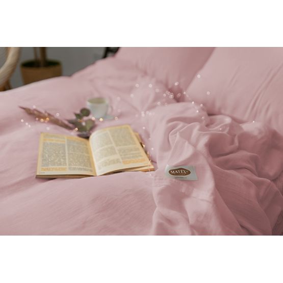 Mušelínové povlečení 140x200 cm + 70x90 cm růžové